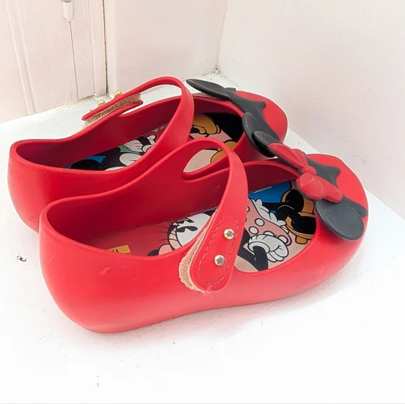 Mini Melissa Jelly Flats Minnie Mickey Disney 10 - Picture 5 of 6